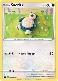 Snorlax (109) - SWSH: Crown Zenith (CRZ)