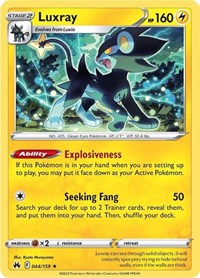 Luxray (44) (44) - SWSH: Crown Zenith (CRZ)