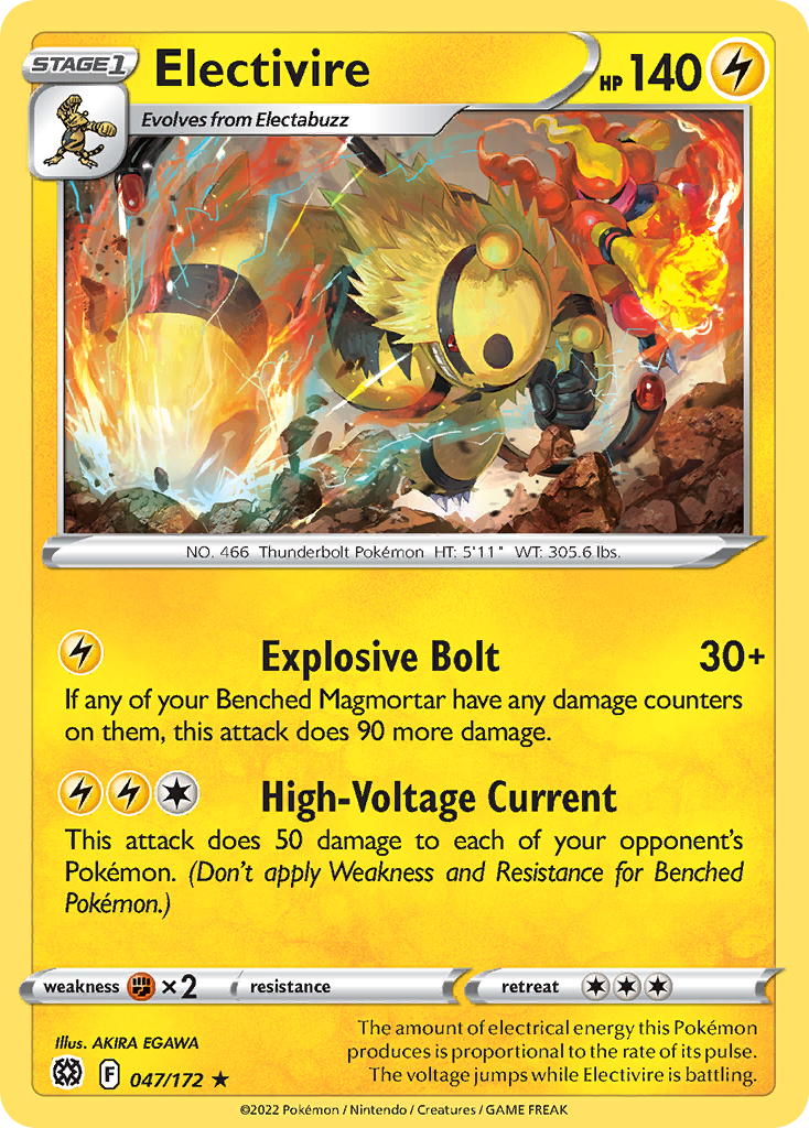 Electivire (47/172) - Brilliant Stars (BRS)