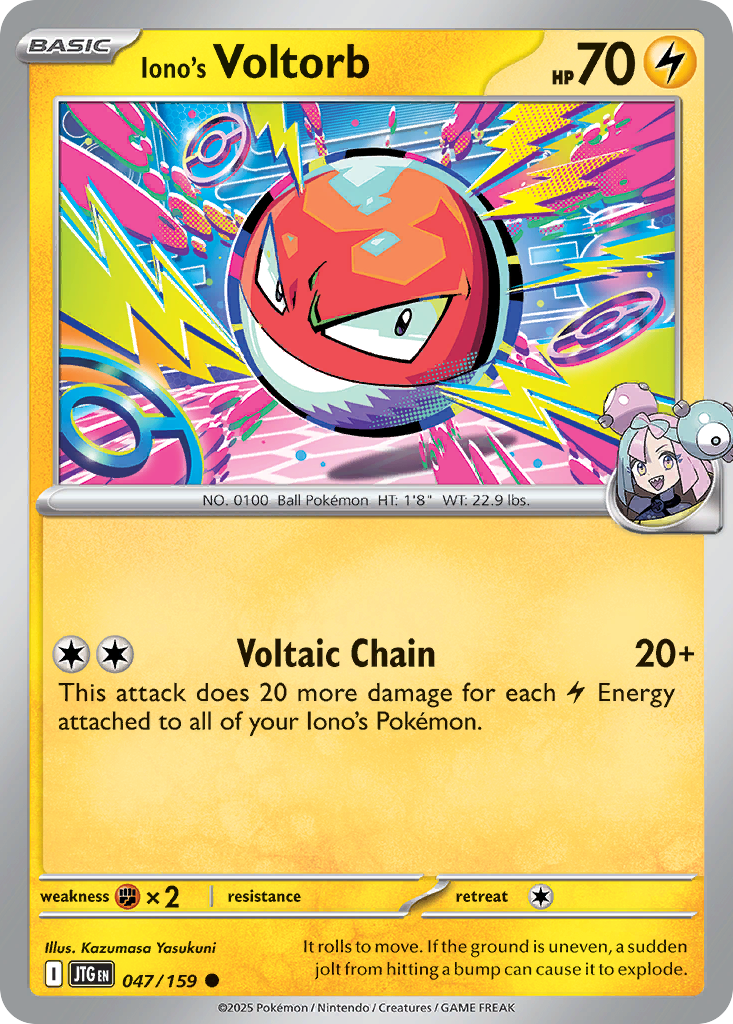 Iono's Voltorb (47/159) - Journey Together (JTG)