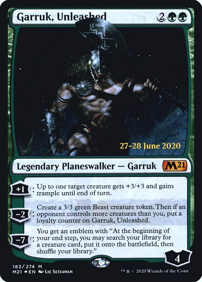 Garruk, Unleashed (183s) - Core Set 2021 Promos (PM21)