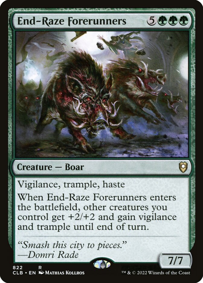 End-Raze Forerunners (822) - Commander Legends: Battle for Baldur's Gate (CLB)