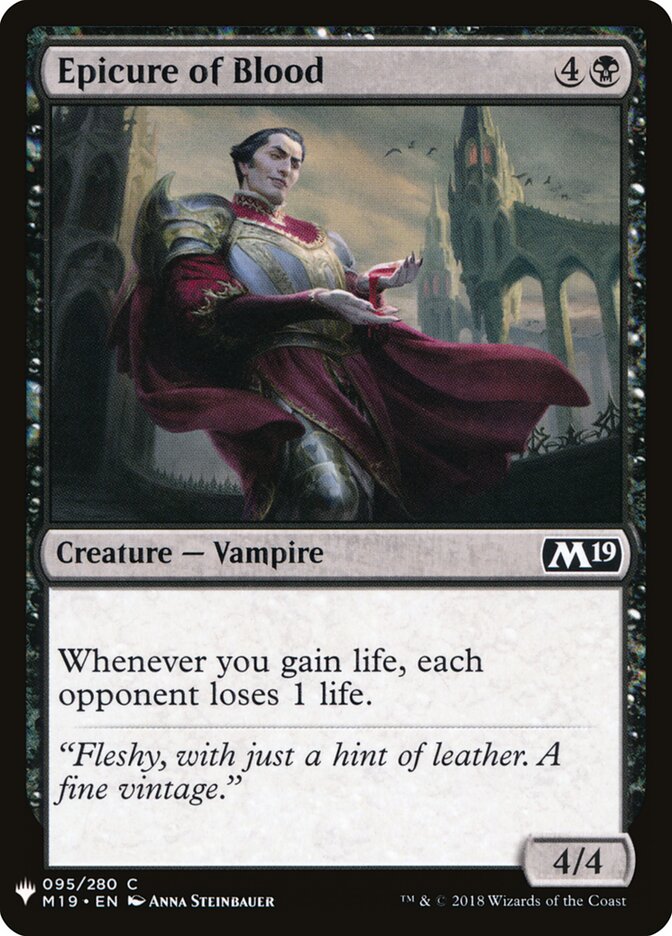 Epicure of Blood (M19-95) - The List (PLST)