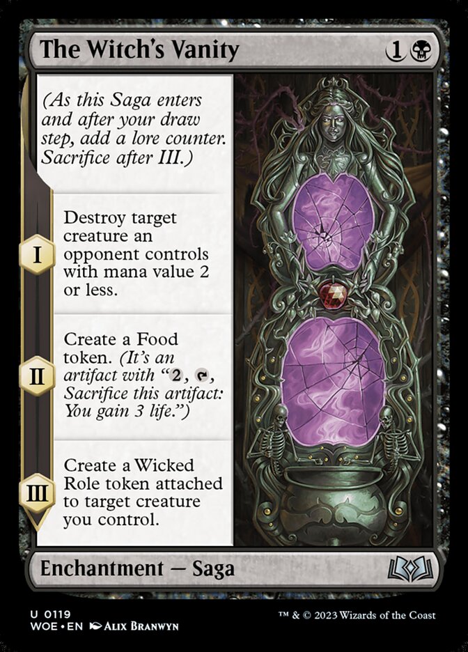 The Witch's Vanity (119) - Wilds of Eldraine (WOE)