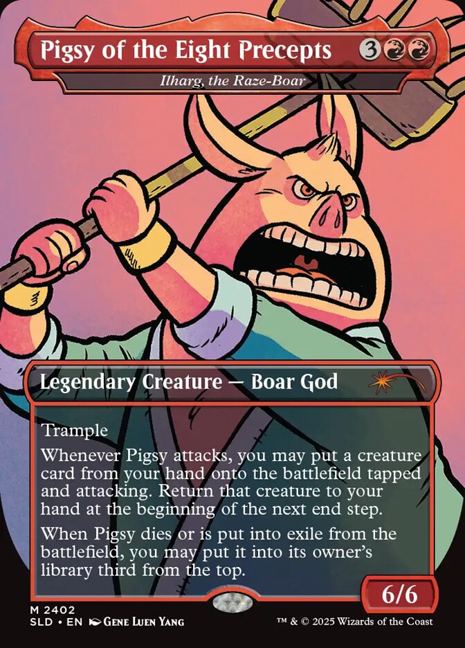 Pigsy of the Eight Precepts - Ilharg, the Raze-Boar (2402) - Secret Lair Drop (SLD)