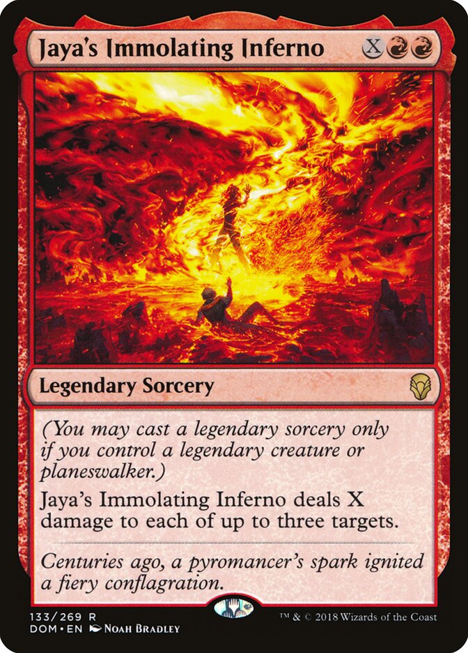 Jaya's Immolating Inferno (133) - Dominaria (DOM)