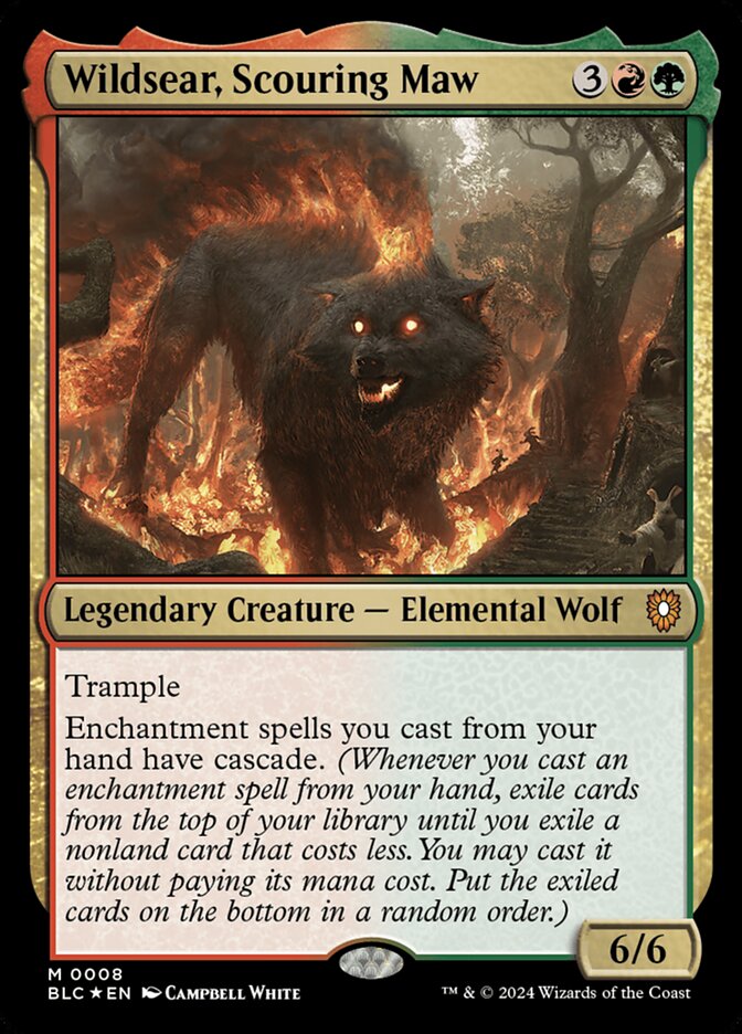 Wildsear, Scouring Maw (8) - Bloomburrow Commander (BLC)