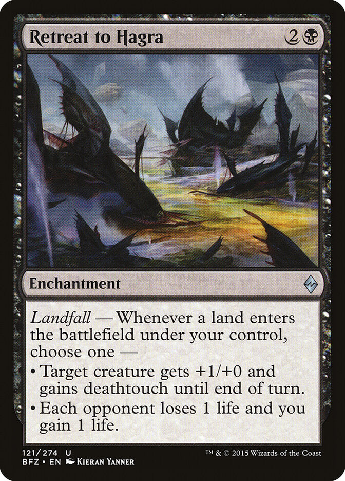 Retreat to Hagra (121) - Battle for Zendikar (BFZ)
