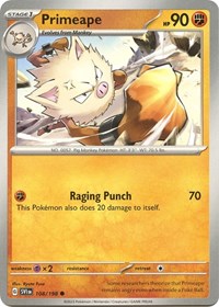 Primeape (108) - SV01: Scarlet & Violet Base Set (SVI)