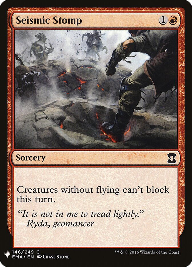 Seismic Stomp (EMA-146) - The List (PLST)