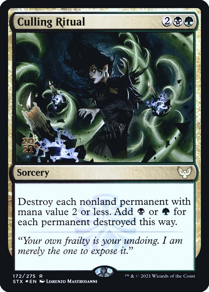 Culling Ritual (172s) - Strixhaven: School of Mages Promos (PSTX)