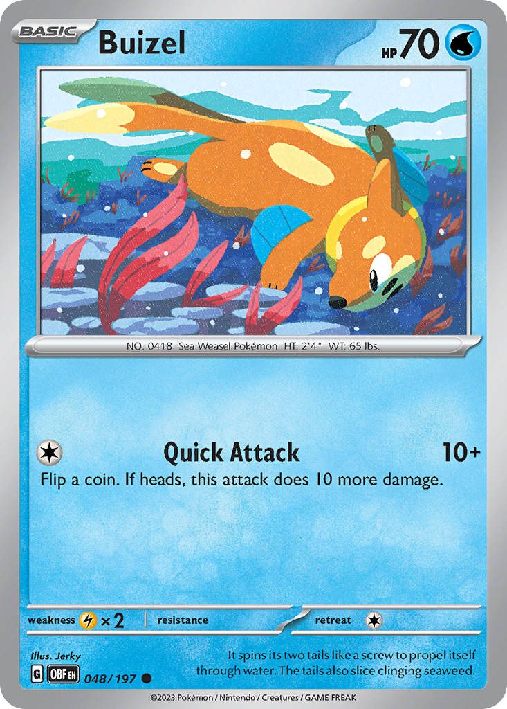 Buizel (48/197) - Obsidian Flames (OBF)