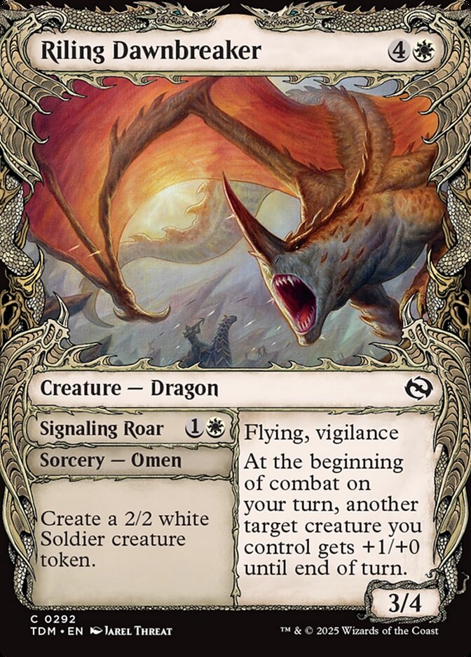 Riling Dawnbreaker // Signaling Roar (292) - Tarkir: Dragonstorm (TDM)