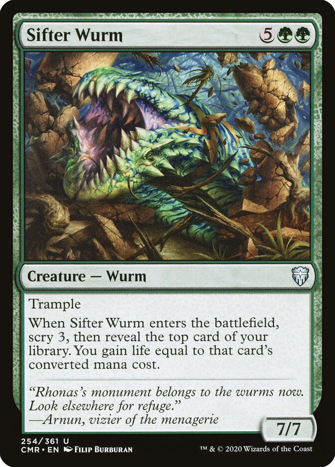 Sifter Wurm (254) - Commander Legends (CMR)