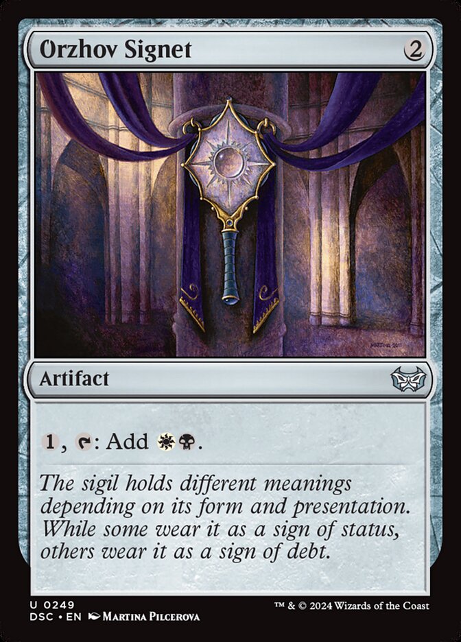 Orzhov Signet (249) - Duskmourn: House of Horror Commander (DSC)