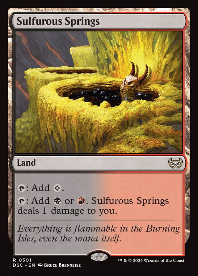 Sulfurous Springs (301) - Duskmourn: House of Horror Commander (DSC)