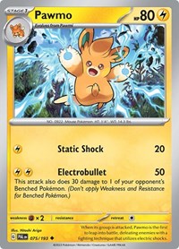 Pawmo (75) - SV02: Paldea Evolved (PAL)