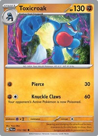 Toxicroak (115) - SV02: Paldea Evolved (PAL)