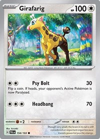 Girafarig (154) - SV02: Paldea Evolved (PAL)