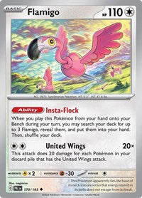 Flamigo (170) - SV02: Paldea Evolved (PAL)