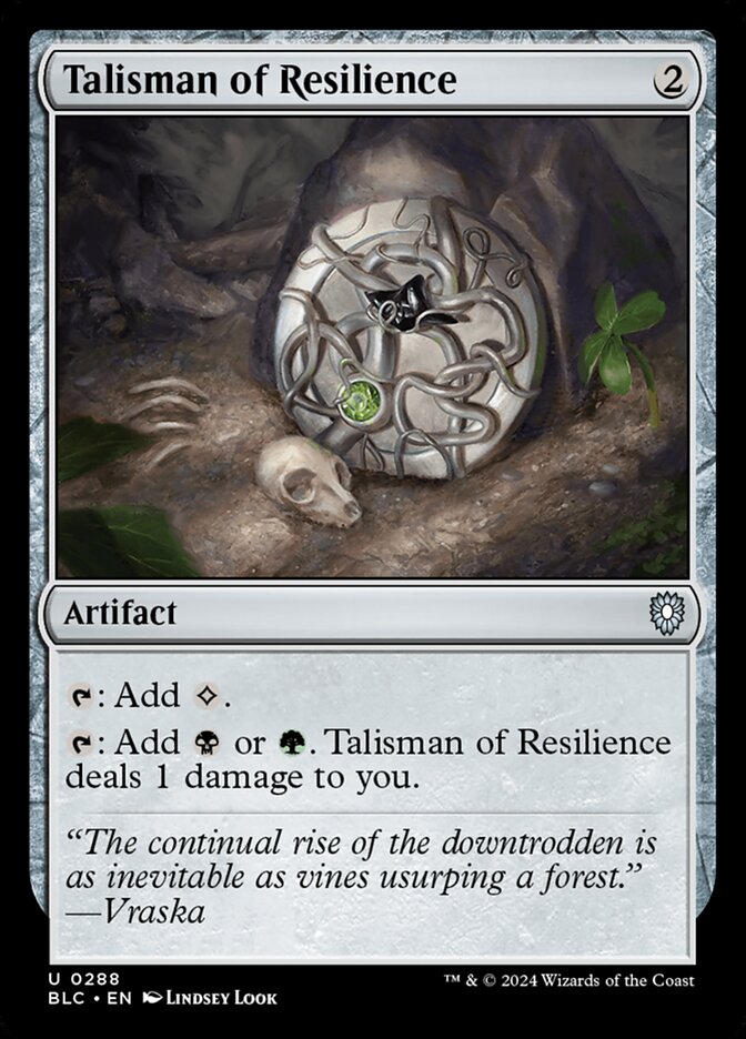 Talisman of Resilience (288) - Bloomburrow Commander (BLC)