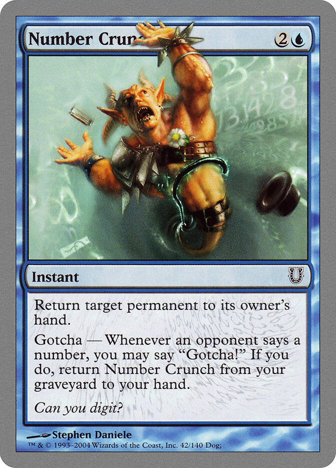 Number Crunch (42) - Unhinged (UNH)