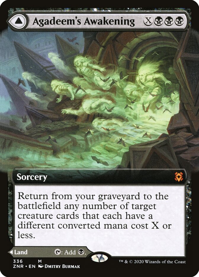 Agadeem's Awakening // Agadeem, the Undercrypt (336) - Zendikar Rising (ZNR)