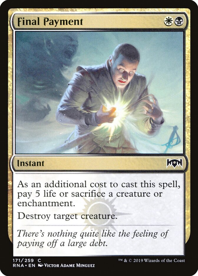Final Payment (171) - Ravnica Allegiance (RNA)