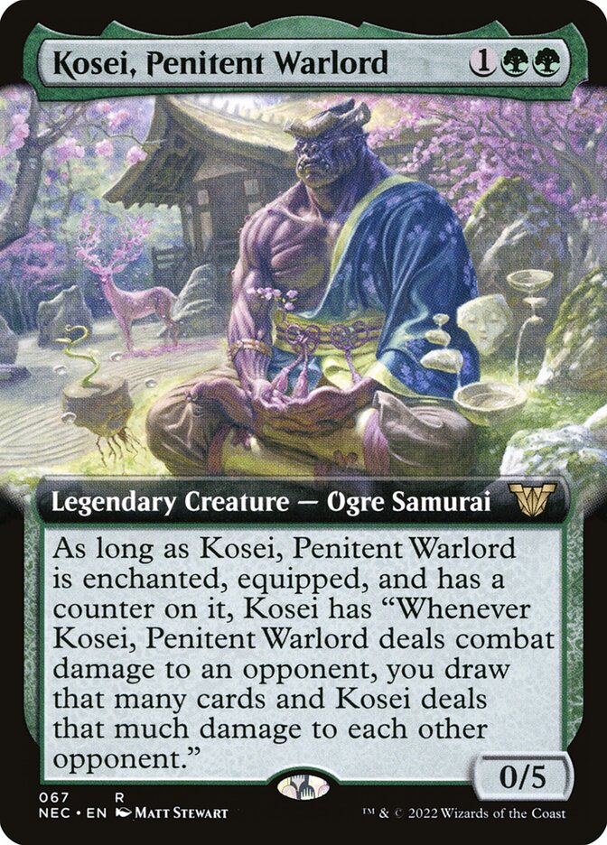 Kosei, Penitent Warlord (67) - Neon Dynasty Commander (NEC)