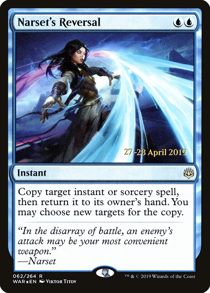Narset's Reversal (62s) - War of the Spark Promos (PWAR)