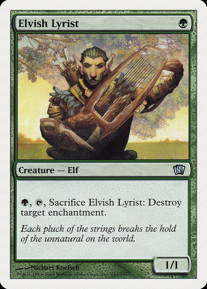 Elvish Lyrist (242) - Eighth Edition (8ED)