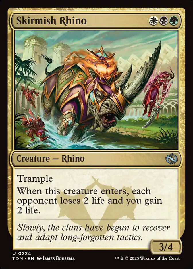 Skirmish Rhino (224) - Tarkir: Dragonstorm (TDM)