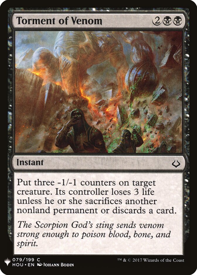 Torment of Venom (HOU-79) - The List (PLST)
