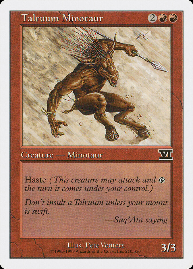 Talruum Minotaur (210) - Classic Sixth Edition (6ED)