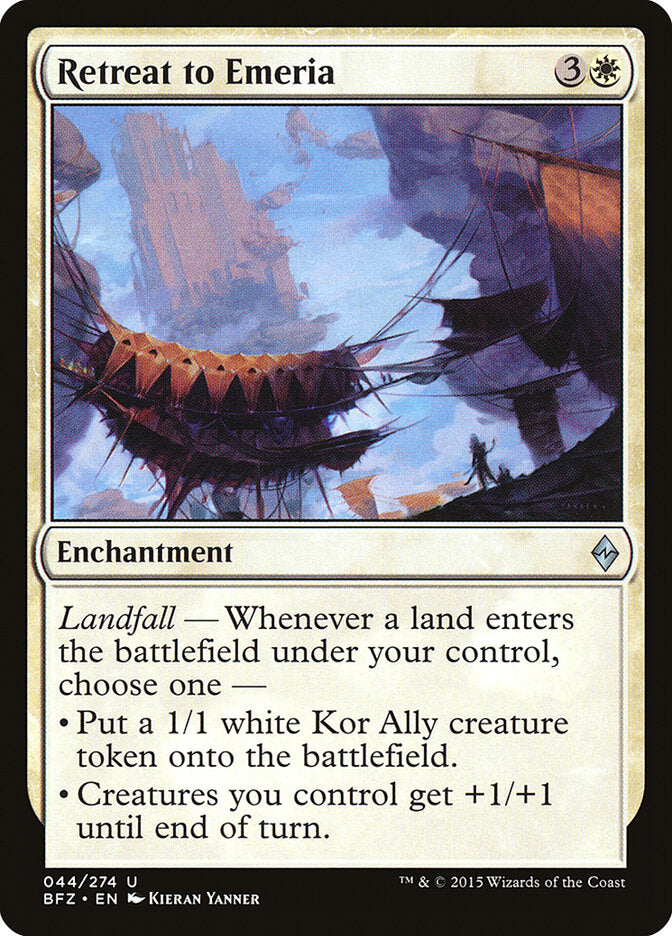 Retreat to Emeria (44) - Battle for Zendikar (BFZ)