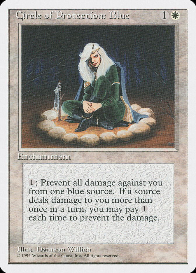 Circle of Protection: Blue (15) - Fourth Edition (4ED)