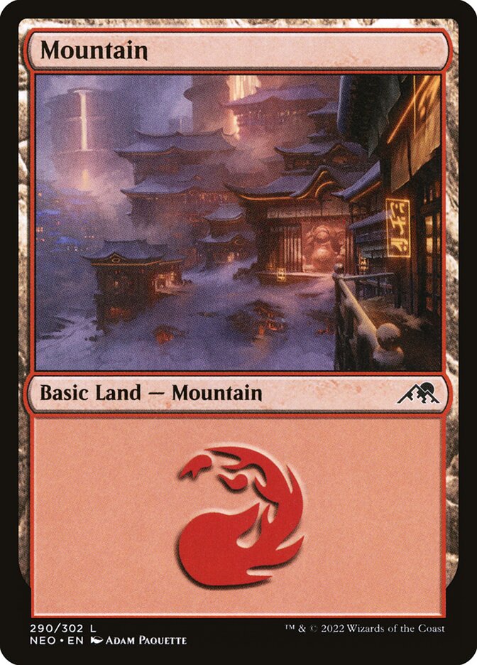 Mountain (290) - Kamigawa: Neon Dynasty (NEO)