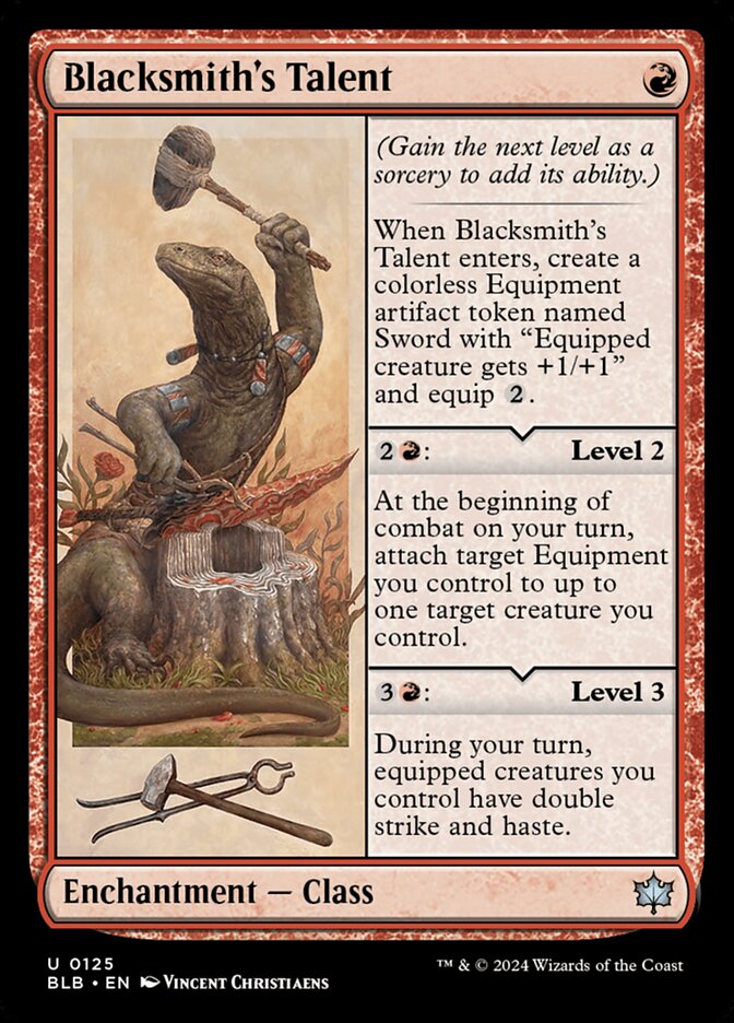 Blacksmith's Talent (125) - Bloomburrow (BLB)