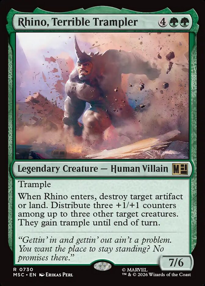 Rhino, Terrible Trampler (730) - Marvel Super Heroes Commander (MSC)