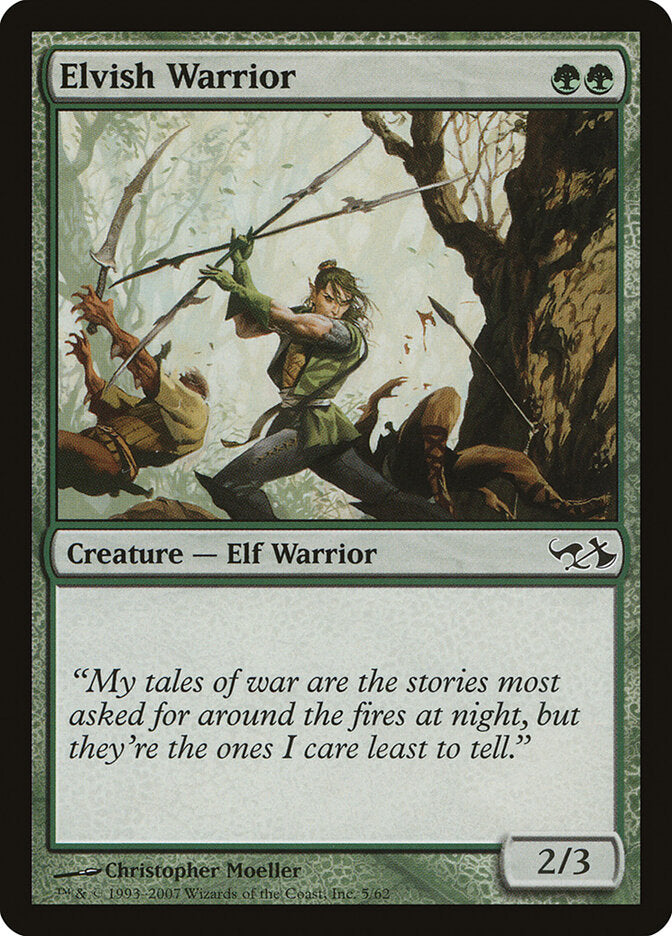 Elvish Warrior (5) - Duel Decks: Elves vs. Goblins (DD1)