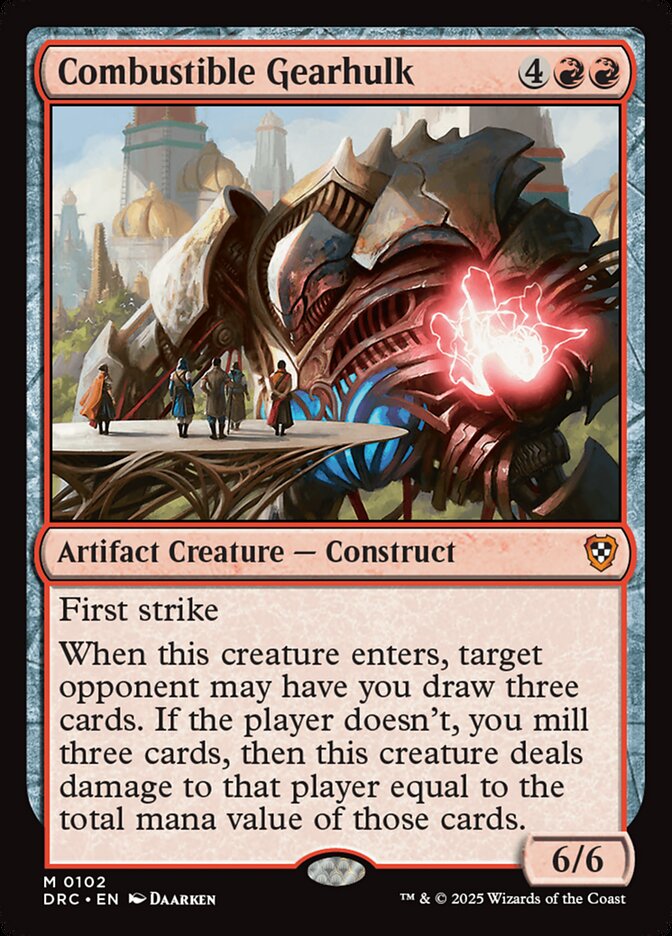 Combustible Gearhulk - Aetherdrift Commander (DRC)