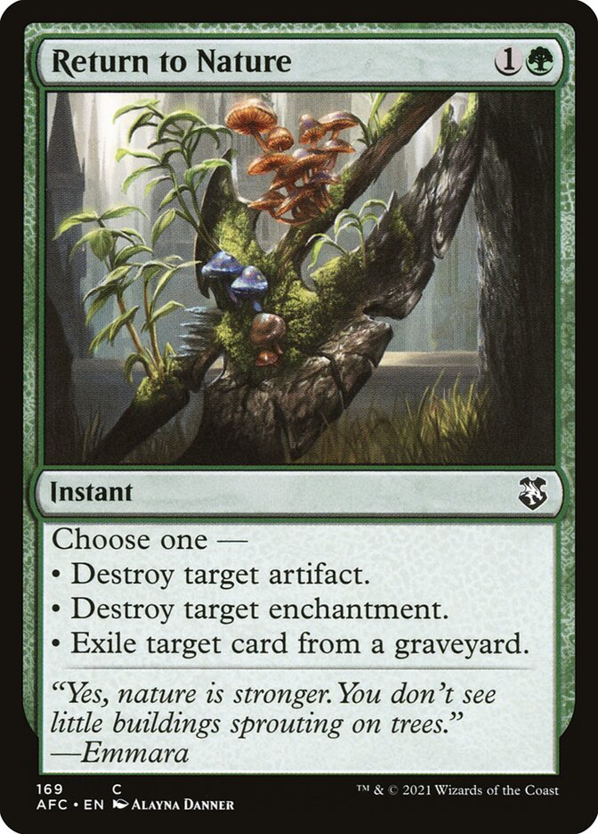 Return to Nature (169) - Forgotten Realms Commander (AFC)