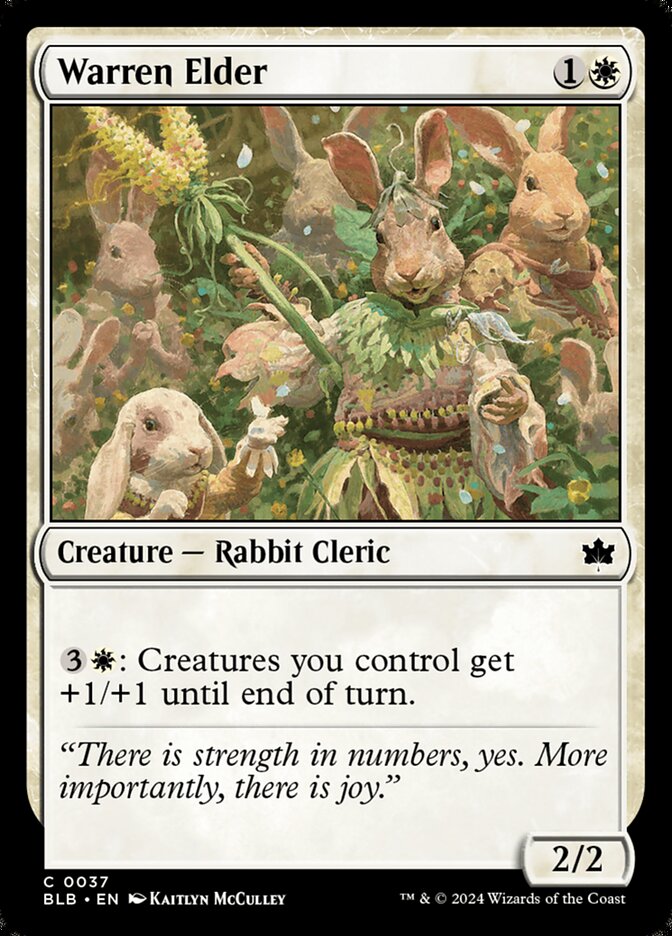 Warren Elder (37) - Bloomburrow (BLB)