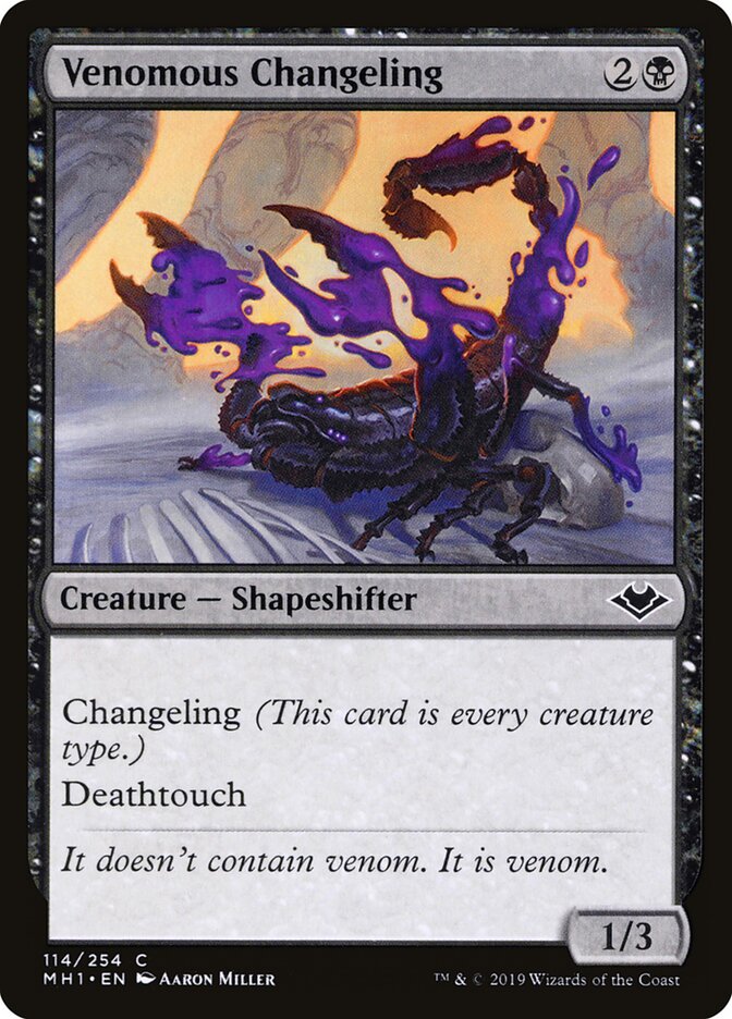 Venomous Changeling (114) - Modern Horizons (MH1)