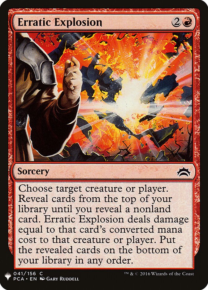 Erratic Explosion (PCA-41) - The List (PLST)