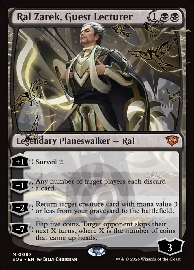 Ral Zarek, Guest Lecturer (97p) - Secrets of Strixhaven Promos (PSOS)
