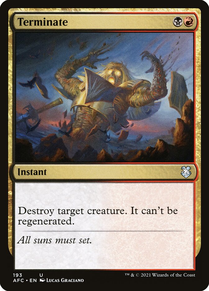 Terminate (193) - Forgotten Realms Commander (AFC)