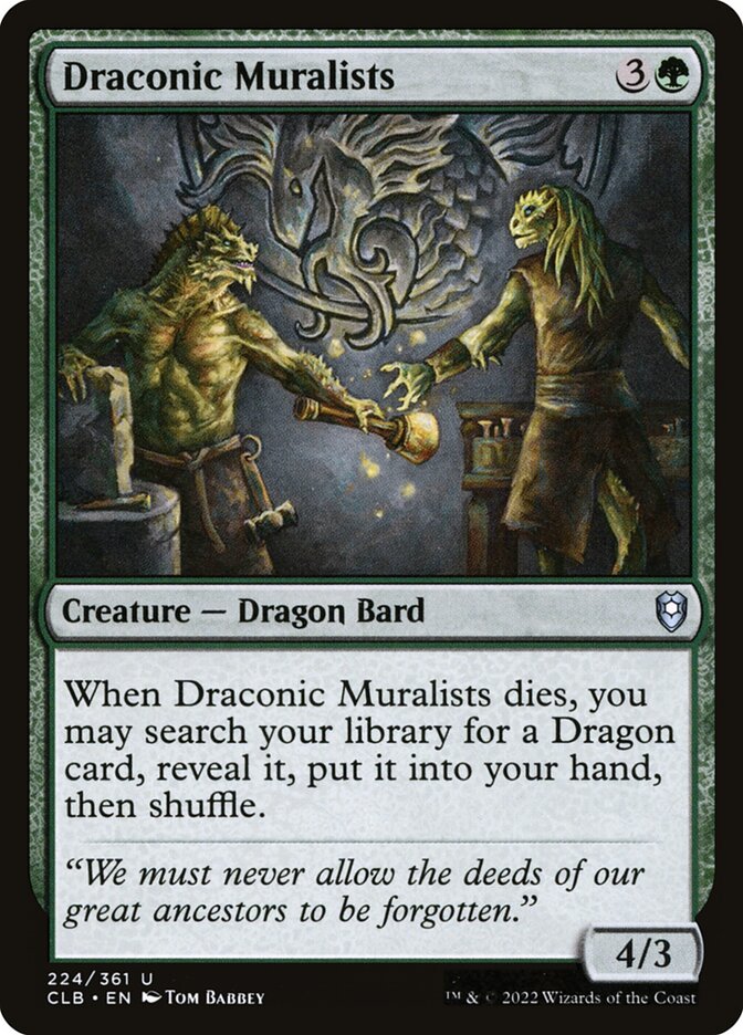 Draconic Muralists (224) - Commander Legends: Battle for Baldur's Gate (CLB)