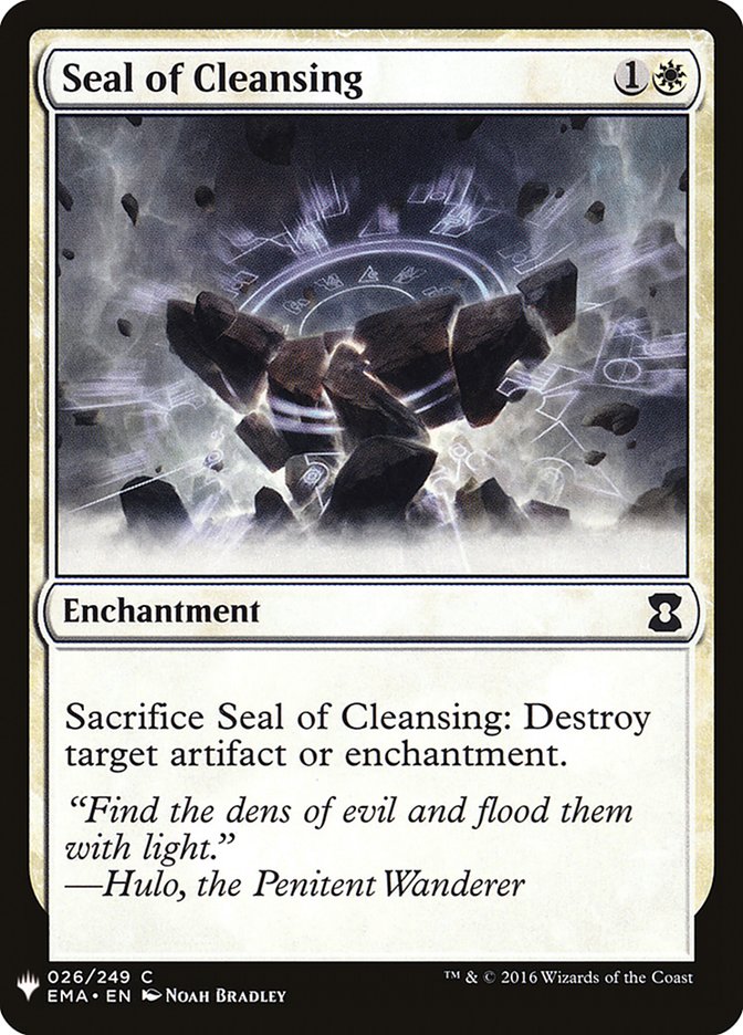 Seal of Cleansing - The List (PLST)