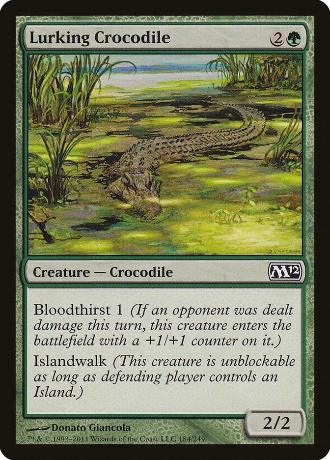 Lurking Crocodile (184) - Magic 2012 (M12)